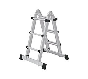 Munk Telescoopladder, 4x3 sporten met stabilisatiebalk Munk Telescoopladder, 4x3 sporten met stabilisatiebalk