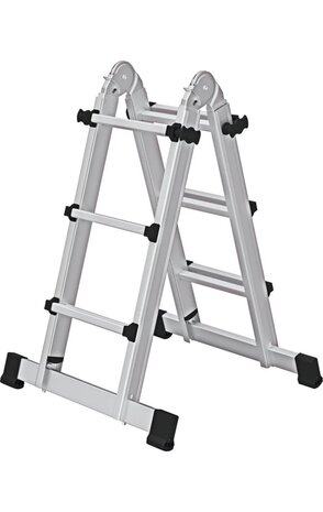 Roossien Telescoopladder, 4x3 sporten met stabilisatiebalk