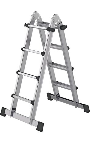Munk Telescoopladder, 4x4 sporten met stabilisatiebalk
