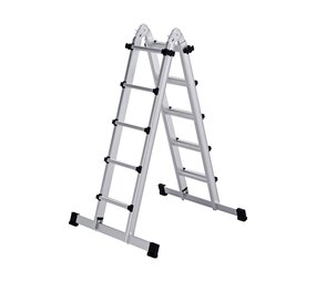 Munk Telescoopladder, 4x5 sporten met stabilisatiebalk