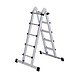 Munk Telescoopladder, 4x5 sporten met stabilisatiebalk Munk Telescoopladder, 4x5 sporten met stabilisatiebalk