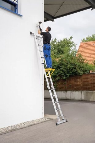 Roossien Telescoopladder, 4x6 sporten met stabilisatiebalk