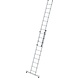 Munk 2-delige aluminium reformladder, 2x10 sporten Munk 2-delige aluminium reformladder, 2x10 sporten