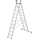 Munk 2-delige aluminium reformladder, 2x10 sporten Munk 2-delige aluminium reformladder, 2x10 sporten