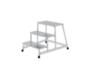 Roossien Aluminium plateautrap, 3 treden Roossien Aluminium plateautrap, 3 treden