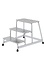 Aluminium plateautrap, 3 treden Aluminium plateautrap, 3 treden