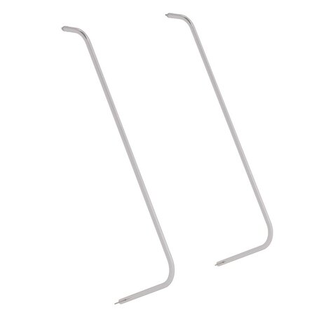 Roossien Handleuning voor dubbele bordestrap 4-6 treden, set (2 stuks)