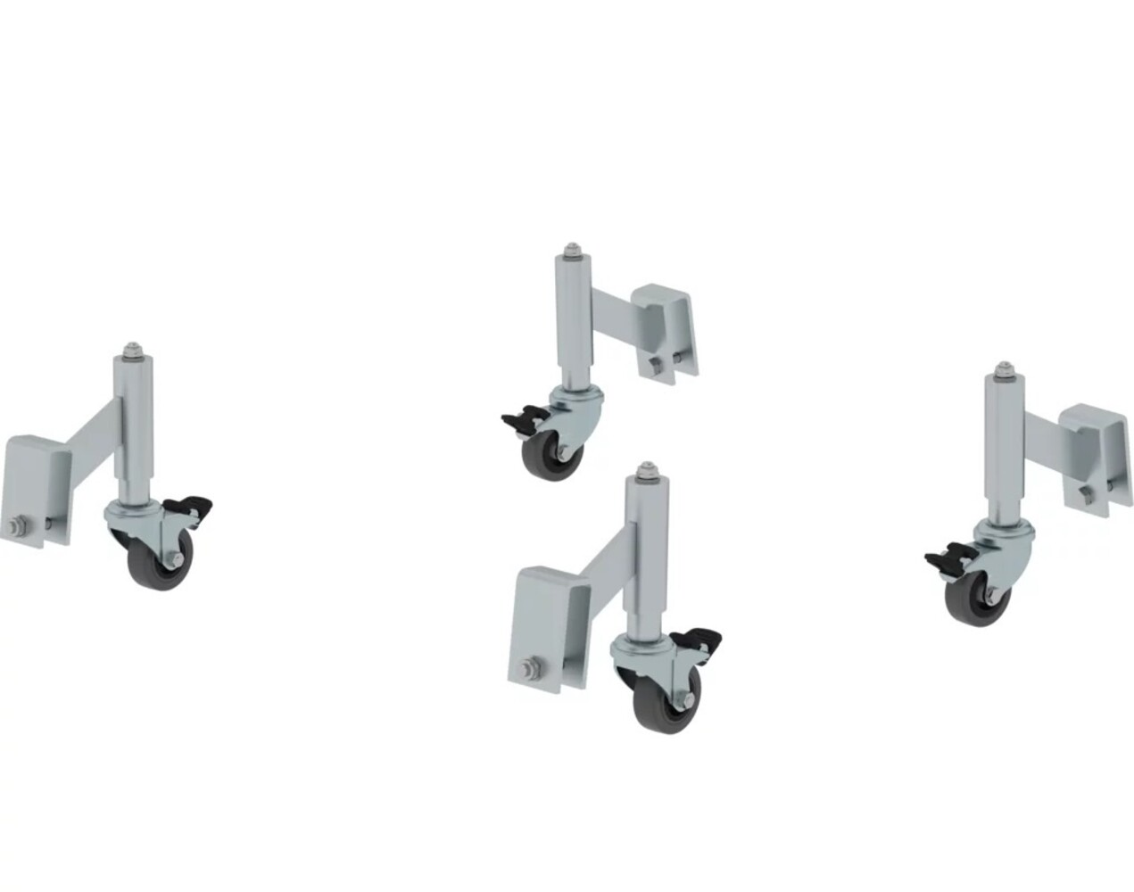 Munk Wiel met veer, Ø 50mm (4 stuks) Munk Wiel met veer, Ø 50mm (4 stuks)