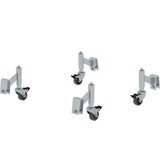 Munk Wiel met veer, Ø 50mm (4 stuks)