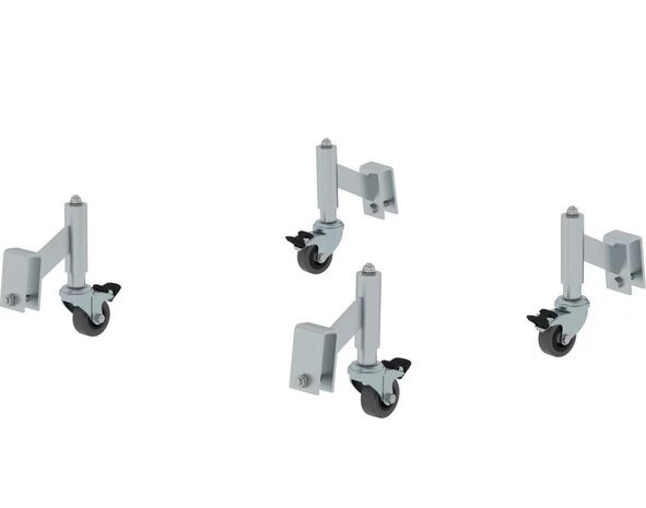 Roossien Wiel met veer, Ø 50mm (4 stuks) Roossien Wiel met veer, Ø 50mm (4 stuks)