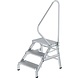 Roossien Montagetrap, 3 aluminium treden, met leuning