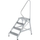 Munk Montagetrap, 4 aluminium treden, met leuning Munk Montagetrap, 4 aluminium treden, met leuning