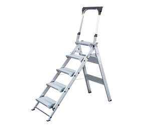 Roossien Enkele klaptrap, 5 treden en steunbeugel