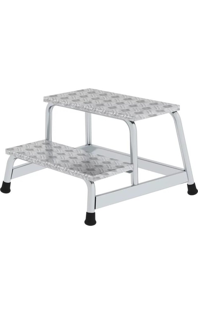 Roossien Aluminium plateautrap, 2 treden