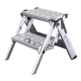 Roossien Aluminium klaptrap met 2 treden, Type ML