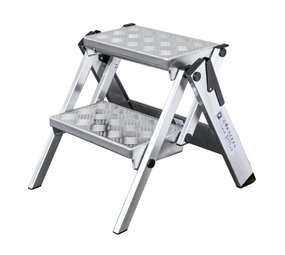 Roossien Aluminium klaptrap met 2 treden, Type ML