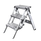 Roossien Aluminium klaptrap met 3 treden, Type ML