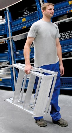 Roossien Klaptrap, tweezijdig begaanbaar, 2x3 treden