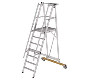 Munk Platformtrap 7 treden, vouwbaar, verrijdbaar