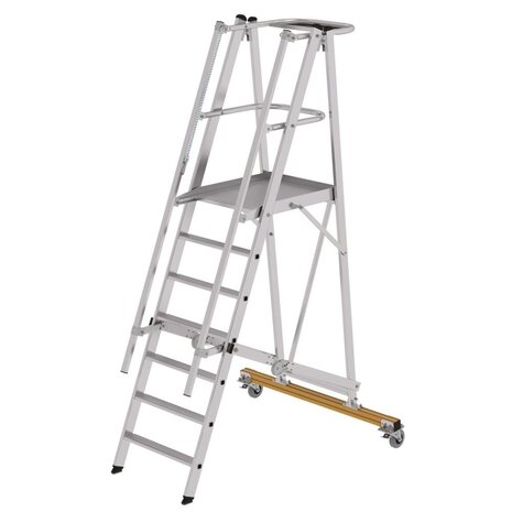 Roossien Platformtrap 7 treden, vouwbaar, verrijdbaar