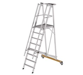 Roossien Platformtrap 8 treden, vouwbaar, verrijdbaar