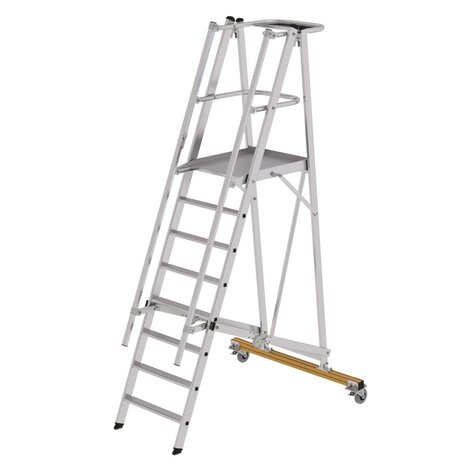 Roossien Platformtrap 8 treden, vouwbaar, verrijdbaar