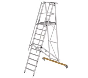 Roossien Platformtrap 10 treden, vouwbaar, verrijdbaar
