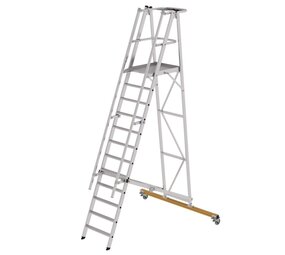 Roossien Platformtrap 12 treden, vouwbaar, verrijdbaar