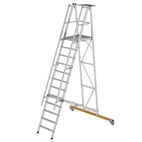 Munk Platformtrap 12 treden, vouwbaar, verrijdbaar Munk Platformtrap 12 treden, vouwbaar, verrijdbaar