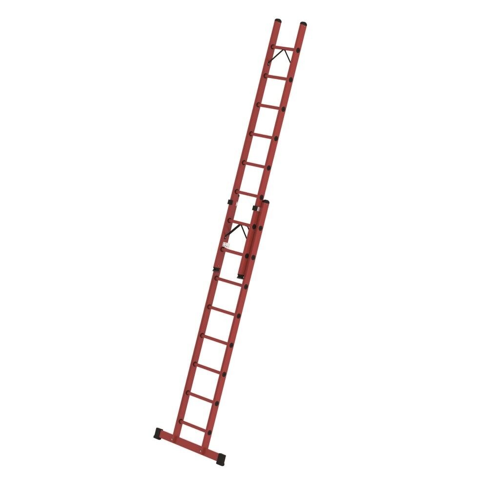 Roossien Volkunststof opsteekladder, 2x8 sporten met stabilisatiebalk