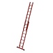 Munk Volkunststof opsteekladder, 2x8 sporten met stabilisatiebalk Munk Volkunststof opsteekladder, 2x8 sporten met stabilisatiebalk