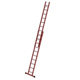 Roossien Volkunststof opsteekladder, 2x10 sporten met stabilisatiebalk