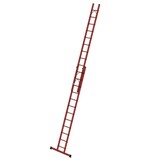 Roossien Volkunststof opsteekladder, 2x12 sporten met stabilisatiebalk