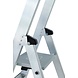 Roossien Aluminium industrietrap, 10 treden, verrijdbaar