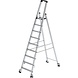 Munk Aluminium industrietrap, 9 treden, verrijdbaar Munk Aluminium industrietrap, 9 treden, verrijdbaar