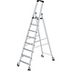 Munk Aluminium industrietrap, 8 treden, verrijdbaar Munk Aluminium industrietrap, 8 treden, verrijdbaar