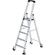 Munk Aluminium industrietrap, 5 treden, verrijdbaar Munk Aluminium industrietrap, 5 treden, verrijdbaar