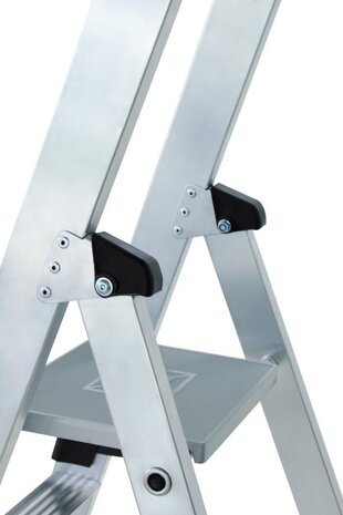 Munk Aluminium industrietrap, 3 treden, verrijdbaar Munk Aluminium industrietrap, 3 treden, verrijdbaar