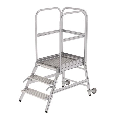 Roossien Bordestrap, 3 stalen treden en handgrepen