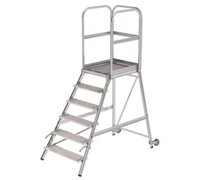 Munk Bordestrap, 6 stalen treden en handgrepen Munk Bordestrap, 6 stalen treden en handgrepen