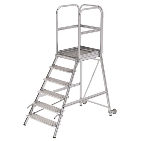 Munk Bordestrap, 6 stalen treden en handgrepen Munk Bordestrap, 6 stalen treden en handgrepen