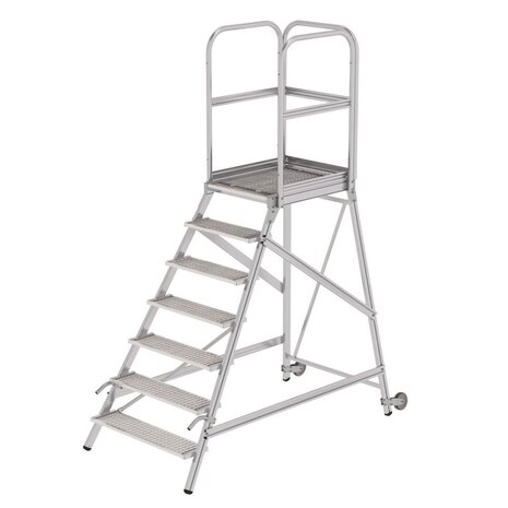 Roossien Bordestrap, 7 stalen treden en handgrepen