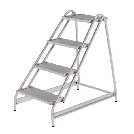 Roossien Plateautrap, 4 aluminium treden