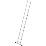 Roossien Aluminium enkele ladder, 14 sporten met stabilisatiebalk