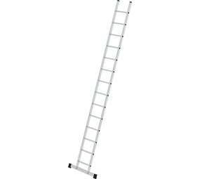 Roossien Aluminium enkele ladder, 14 sporten met stabilisatiebalk Roossien Aluminium enkele ladder, 14 sporten met stabilisatiebalk