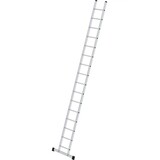 Munk Aluminium enkele ladder, 16 sporten met stabilisatiebalk Munk Aluminium enkele ladder, 16 sporten met stabilisatiebalk