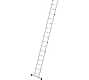 Roossien Aluminium enkele ladder, 16 sporten met stabilisatiebalk