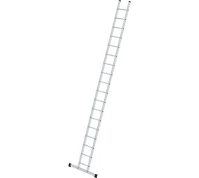 Munk Aluminium enkele ladder, 18 sporten met stabilisatiebalk