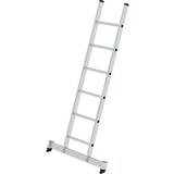 Munk Aluminium enkele ladder, 6 sporten met Nivello-stabilisatiebalk
