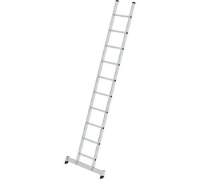 Munk Aluminium enkele ladder, 10 sporten met Nivello-stabilisatiebalk Munk Aluminium enkele ladder, 10 sporten met Nivello-stabilisatiebalk